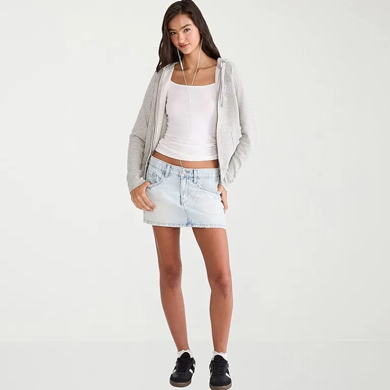 AEROPOSTALE Womens Juniors Long Sleeve Fleece Zipper Hoodie