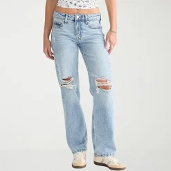 AEROPOSTALE Womens Juniors Low Rise Baggy Fit Jean