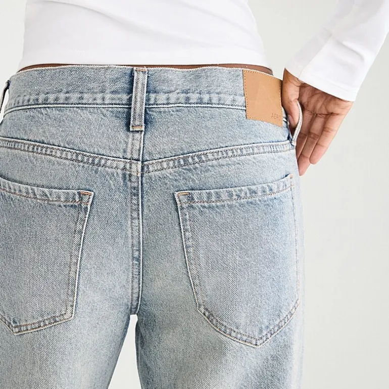 AEROPOSTALE Womens Juniors Low Rise Baggy Fit Jean