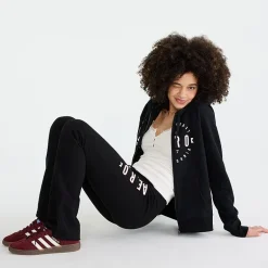AEROPOSTALE Womens Juniors Long Sleeve Fleece Zipper Hoodie