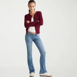 AEROPOSTALE Womens Juniors Mid Rise Bootcut Jean