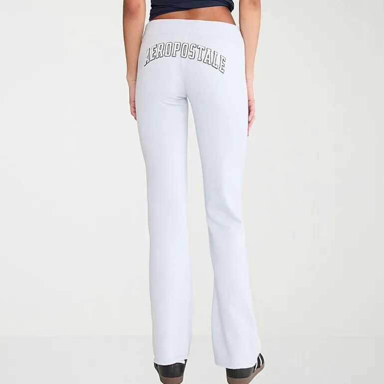 AEROPOSTALE Womens Juniors Straight Mid Rise Sweatpant
