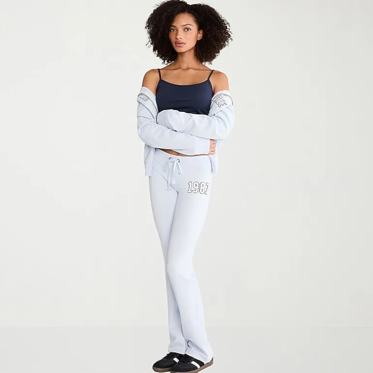 AEROPOSTALE Womens Juniors Straight Mid Rise Sweatpant