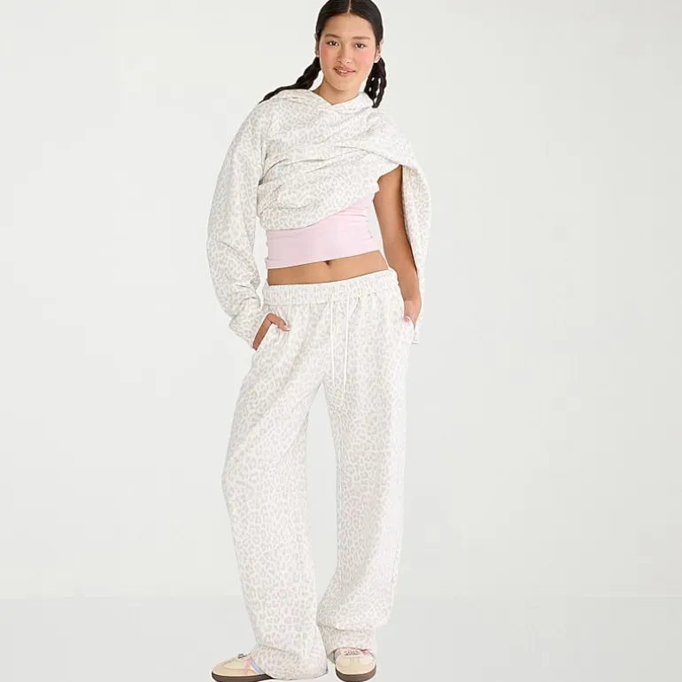AEROPOSTALE Womens Juniors Straight Mid Rise Fleece Sweatpant