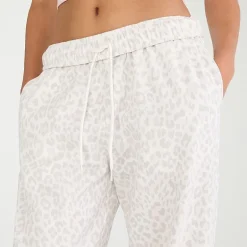 AEROPOSTALE Womens Juniors Straight Mid Rise Fleece Sweatpant
