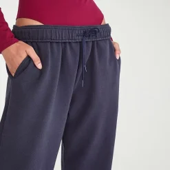 AEROPOSTALE Womens Juniors Straight Mid Rise Fleece Sweatpant