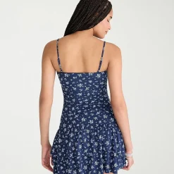 AEROPOSTALE Womens Juniors Straight Neck Sleeveless Casual Bodycon Dress