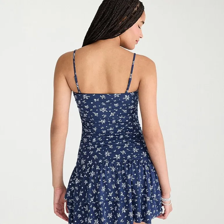 AEROPOSTALE Womens Juniors Straight Neck Sleeveless Casual Bodycon Dress