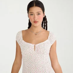 AEROPOSTALE Womens Juniors Short Sleeve A-Line Dress