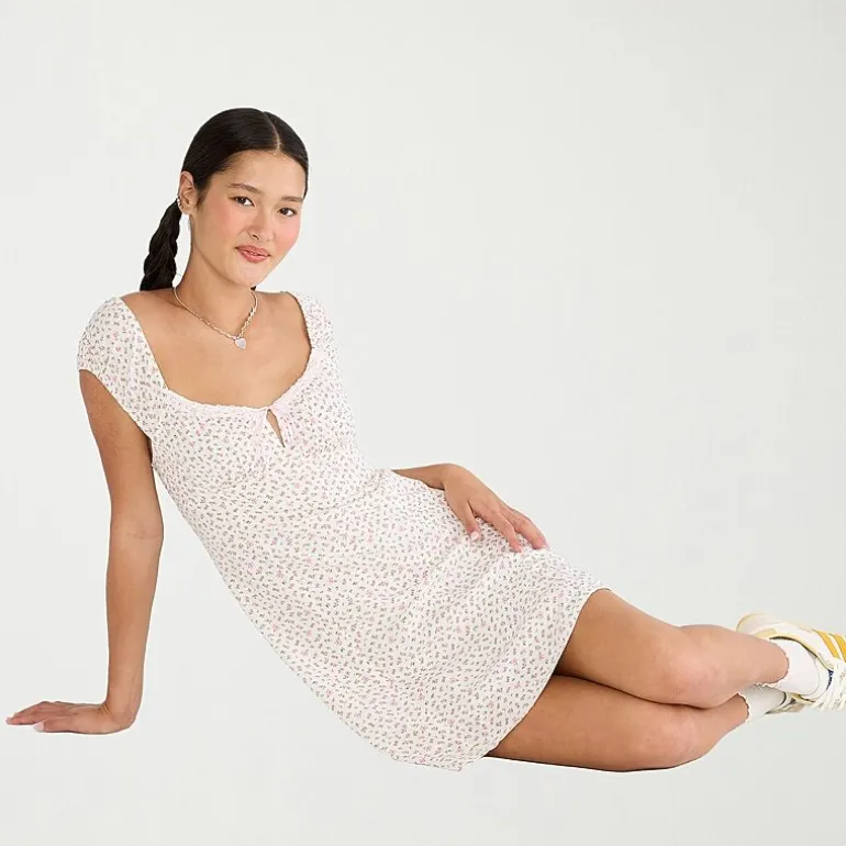 AEROPOSTALE Womens Juniors Short Sleeve A-Line Dress