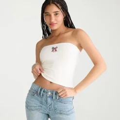 AEROPOSTALE Womens Juniors Straight Neck Sleeveless Tank Top