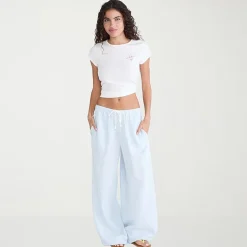AEROPOSTALE Womens Juniors Wide Leg High Rise Pull-On Pant