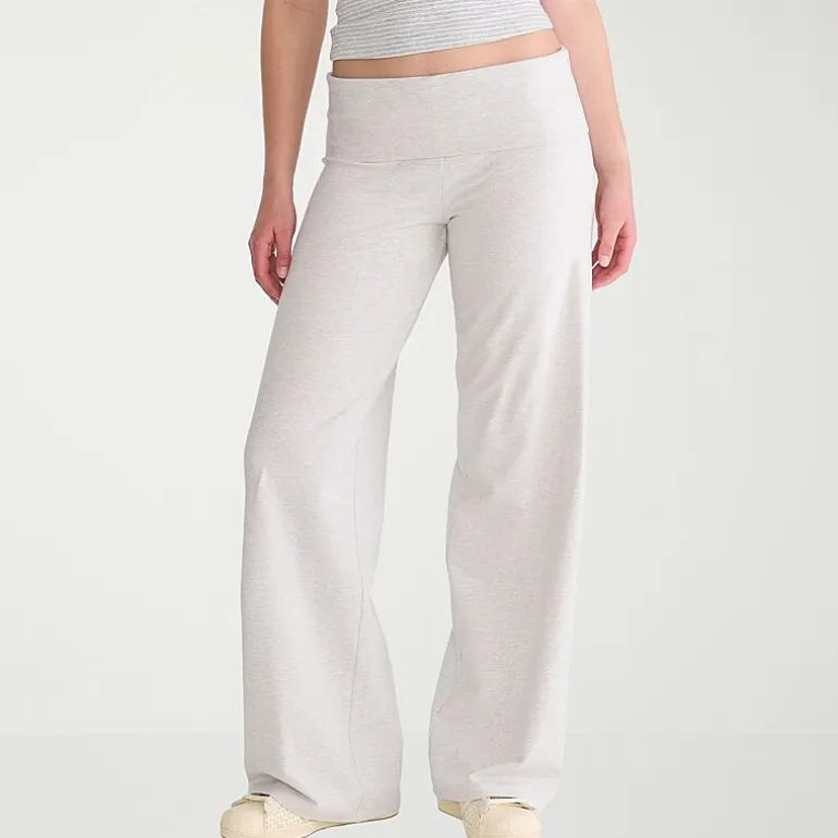 AEROPOSTALE Womens Juniors Wide Leg Mid Rise Lounge Pant