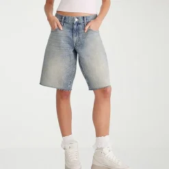 AEROPOSTALE Womens Low Rise Juniors Denim Short