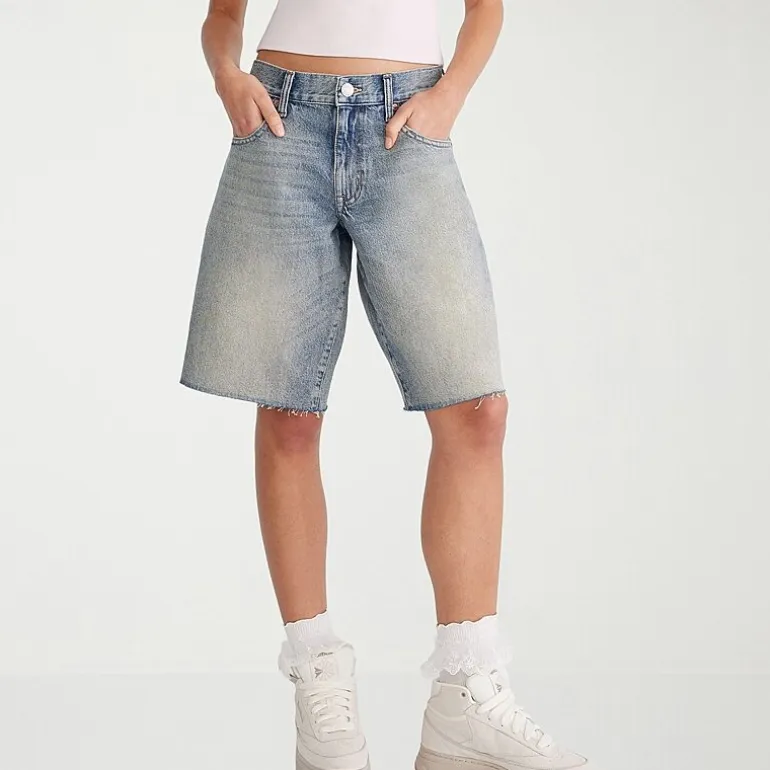 AEROPOSTALE Womens Low Rise Juniors Denim Short
