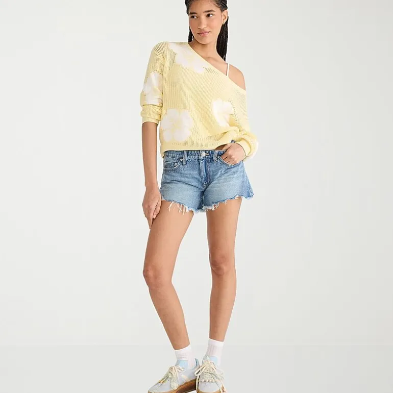 AEROPOSTALE Womens Mid Rise Juniors Denim Short