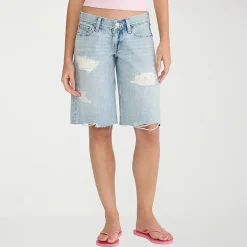 AEROPOSTALE Womens Mid Rise Juniors Denim Short