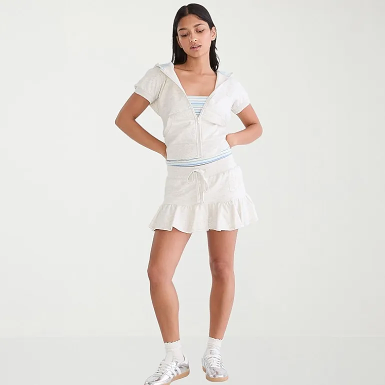 AEROPOSTALE Womens Mid Rise Juniors Fleece Skort