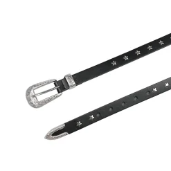 AGP PARIS Black Slim Women's Belt