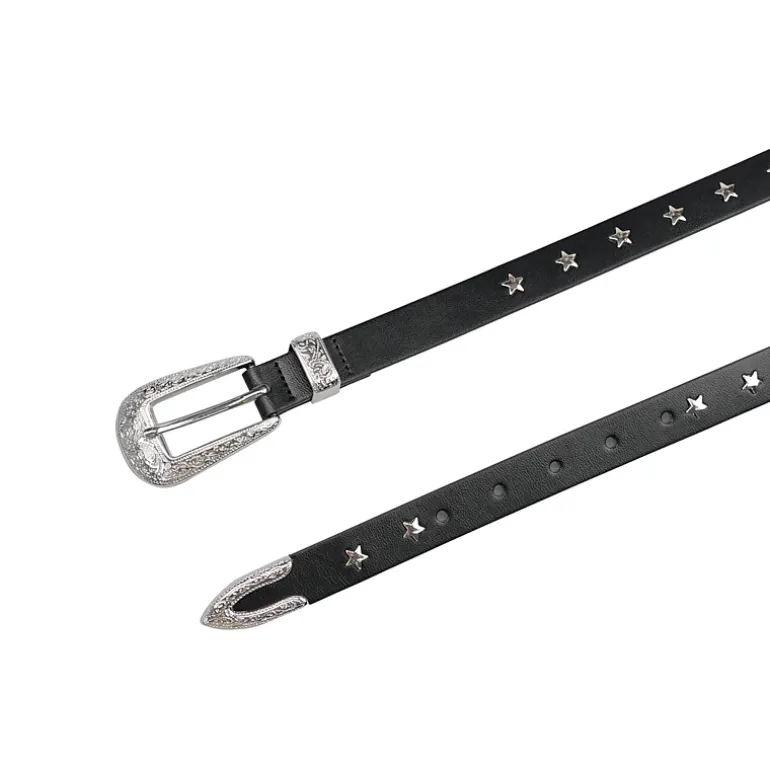 AGP PARIS Black Slim Women's Belt