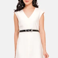 AGP PARIS Black Slim Women's Belt
