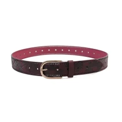AGP PARIS Burgundy Women's Belt