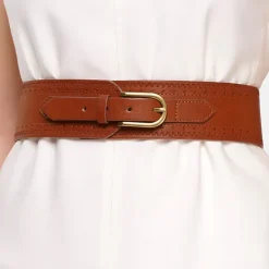 AGP PARIS Dark Brown Women's Belt