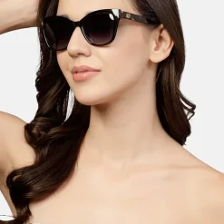 AGP PARIS Women's Cat Eye Acetate Polarized Lens UV400 Sunglasses