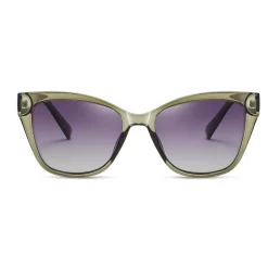 AGP PARIS Women's Cat Eye Acetate Polarized Lens UV400 Sunglasses
