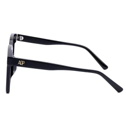 AGP PARIS Women's Classic Square Frame Acetate Polarized Lens UV400 Sunglasses
