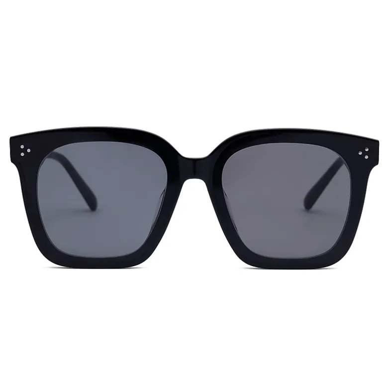 AGP PARIS Women's Classic Square Frame Acetate Polarized Lens UV400 Sunglasses