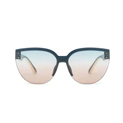 AGP PARIS Women's Clubmaster Acetate Gradient Lens UV400 Sunglasses