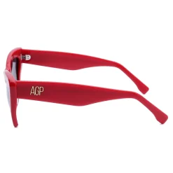 AGP PARIS Women's Retro Cat Eye Acetate Polarized Lens UV400 Sunglasses