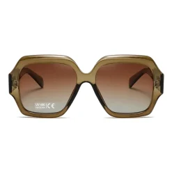 AGP PARIS Women's Retro Square Acetate Polarized Lens UV400 Sunglasses