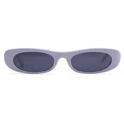 AGP PARIS Women's Sleek Oval Micro Acetate Polarized Lens UV400 Sunglasses