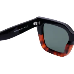 AGP PARIS Women's Two-Tone Geometric Edge Acetate Polarized Lens UV400 Sunglasses