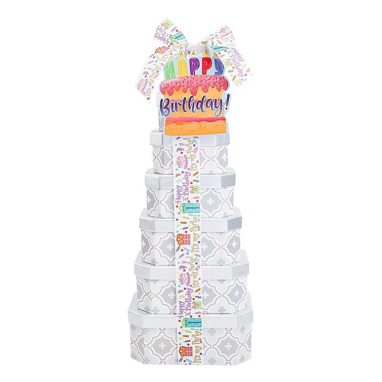 Alder Creek Birthday Celebrations 7 High Gift Tower Food Set