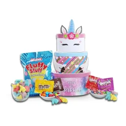 Alder Creek Born To Sparkle Unicorn Tower Food Set