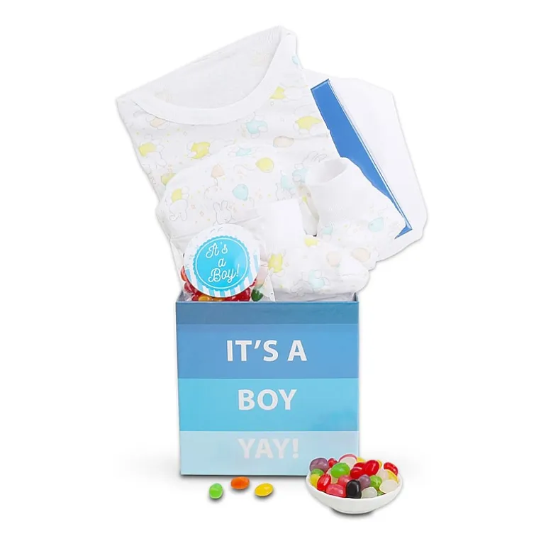 Alder Creek Its A Boy Baby Gift Box Food Set