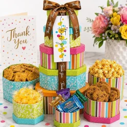 Alder Creek Thank You Treats Tower Gift Set