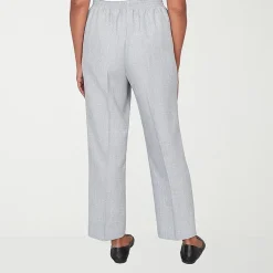 Alfred Dunner Al Fresco Womens Straight Mid Rise Pull-On Pant