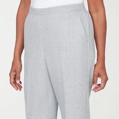 Alfred Dunner Al Fresco Womens Straight Mid Rise Pull-On Pant
