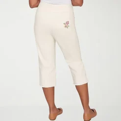 Alfred Dunner Beachcomber Womens Straight Capri Pant