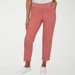 Alfred Dunner Camden Market Womens Straight Mid Rise Pull-On Pant