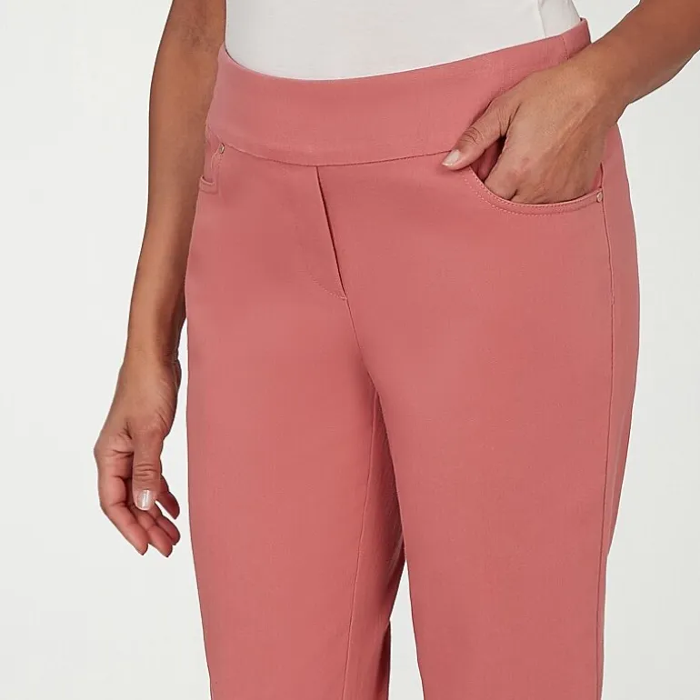Alfred Dunner Camden Market Womens Straight Mid Rise Pull-On Pant