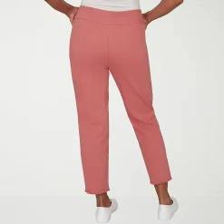 Alfred Dunner Camden Market Womens Straight Mid Rise Pull-On Pant
