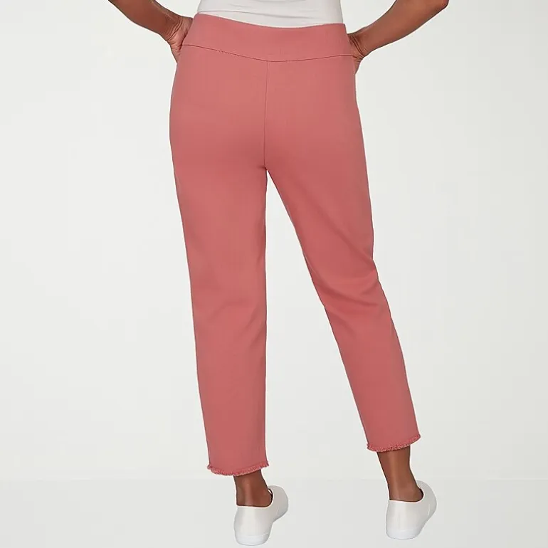 Alfred Dunner Camden Market Womens Straight Mid Rise Pull-On Pant