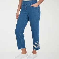 Alfred Dunner Camden Market Womens Straight Mid Rise Ankle Pant
