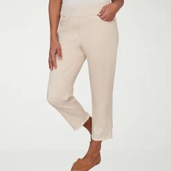 Alfred Dunner Camden Market Womens Straight Mid Rise Pull-On Pant