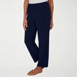 Alfred Dunner Classics Womens Mid Rise Soft Knit Pull-On Pant
